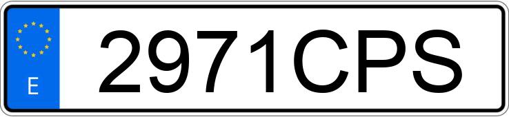 Numer rejestracyjny 2971CPS posiada CITROEN XSARA