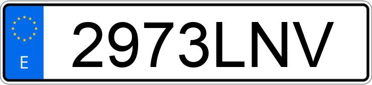 Numer rejestracyjny 2973LNV posiada BMW SERIE 3