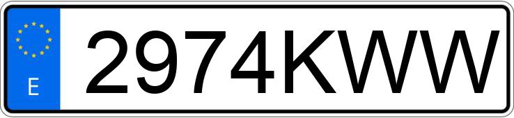 Numer rejestracyjny 2974KWW posiada MERCEDES CLA (118)