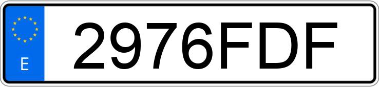 Numer rejestracyjny 2976FDF posiada AUDI A4