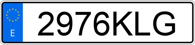 Numer rejestracyjny 2976KLG posiada MERCEDES E (213)