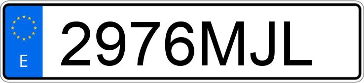 Numer rejestracyjny 2976MJL posiada TRS ONE Numer rejestracyjny 2976MJL posiada TRS ONE