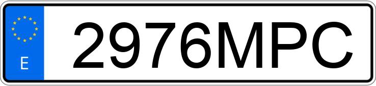 Numer rejestracyjny 2976MPC posiada SKODA OCTAVIA