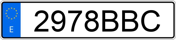 Numer rejestracyjny 2978BBC posiada FORD TRANSIT