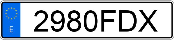 Registreringsnummeret 2980FDX har PEUGEOT 407