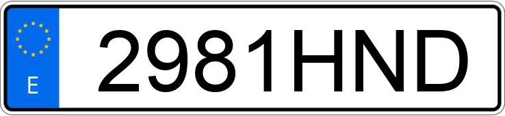 Numer rejestracyjny 2981HND posiada SEAT IBIZA Numer rejestracyjny 2981HND posiada SEAT IBIZA