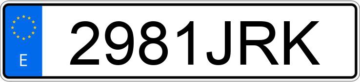 Numer rejestracyjny 2981JRK posiada PEUGEOT 2008 Numer rejestracyjny 2981JRK posiada PEUGEOT 2008