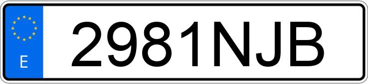 Numer rejestracyjny 2981NJB posiada AUDI A3 Numer rejestracyjny 2981NJB posiada AUDI A3