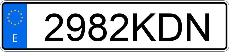 Numer rejestracyjny 2982KDN posiada AUDI Q5