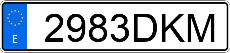 Numer rejestracyjny 2983DKM posiada CITROEN C2