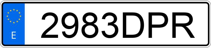 Numer rejestracyjny 2983DPR posiada VOLKSWAGEN GOLF Numer rejestracyjny 2983DPR posiada VOLKSWAGEN GOLF