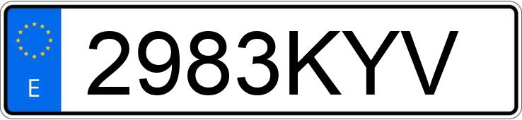 Numer rejestracyjny 2983KYV posiada BMW SERIE 3 Numer rejestracyjny 2983KYV posiada BMW SERIE 3