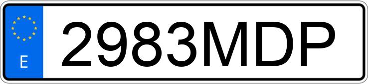 Registreringsnummeret 2983MDP har PORSCHE 911
