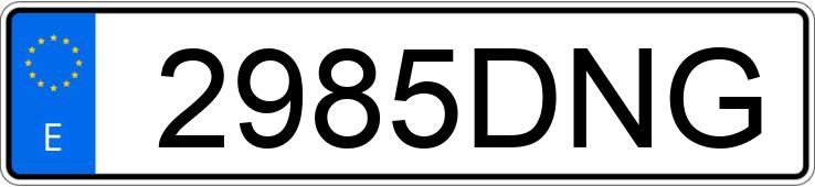 Numer rejestracyjny 2985DNG posiada OPEL MOVANO