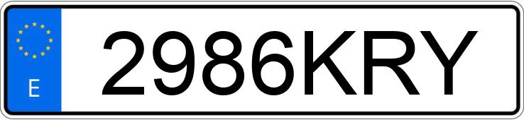 Numer rejestracyjny 2986KRY posiada CITROEN C3 AIRCROSS