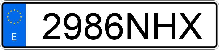 Numer rejestracyjny 2986NHX posiada KIA NIRO