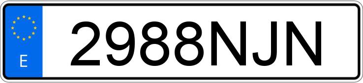 Numer rejestracyjny 2988NJN posiada VOLKSWAGEN ARTEON