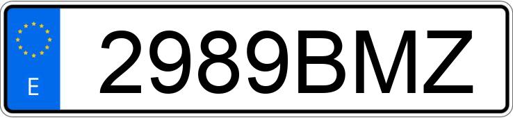 Numer rejestracyjny 2989BMZ posiada VOLKSWAGEN GOLF