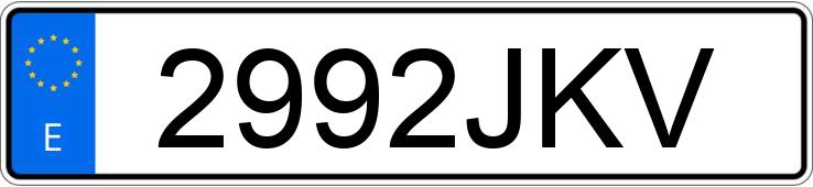 Numer rejestracyjny 2992JKV posiada NISSAN NV 200