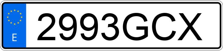 Numer rejestracyjny 2993GCX posiada BMW SERIE 3
