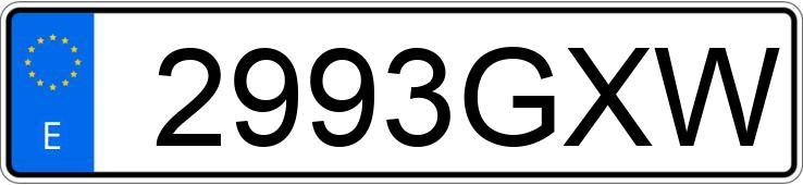 Numer rejestracyjny 2993GXW posiada JAGUAR XJ SERIES