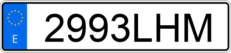 Numer rejestracyjny 2993LHM posiada PORSCHE CAYENNE COUPE