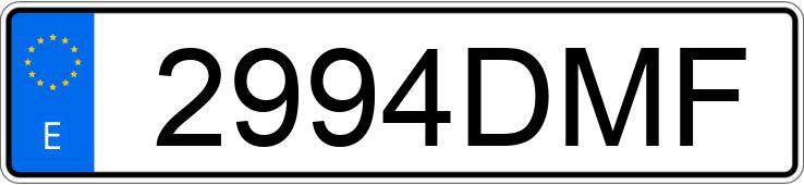 Numer rejestracyjny 2994DMF posiada BMW SERIE 5 E60 535DA