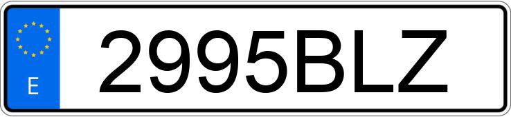 Numer rejestracyjny 2995BLZ posiada PEUGEOT 806