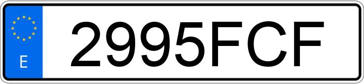 Numer rejestracyjny 2995FCF posiada NISSAN NOTE
