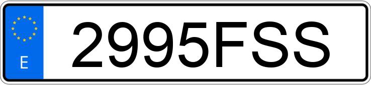Numer rejestracyjny 2995FSS posiada MERCEDES C (203)