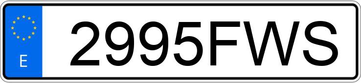 Numer rejestracyjny 2995FWS posiada MERCEDES C (204)