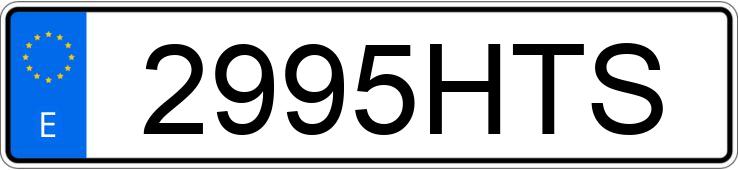 Numer rejestracyjny 2995HTS posiada BMW SERIE 5