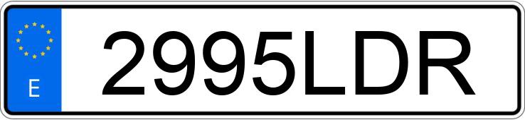 Numer rejestracyjny 2995LDR posiada RENAULT TRAFIC