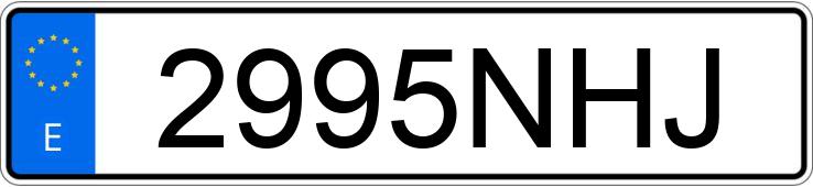Numer rejestracyjny 2995NHJ posiada BMW SERIE 3