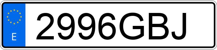 Numer rejestracyjny 2996GBJ posiada NISSAN PATHFINDER