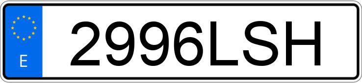 Numer rejestracyjny 2996LSH posiada MERCEDES EQA (243)