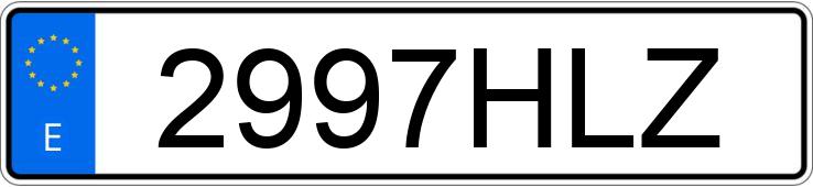 Numer rejestracyjny 2997HLZ posiada SEAT LEON