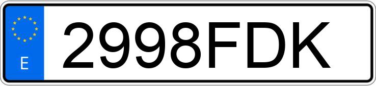 Numer rejestracyjny 2998FDK posiada PEUGEOT 307 Numer rejestracyjny 2998FDK posiada PEUGEOT 307