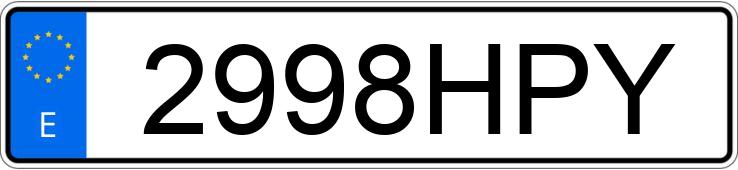 Numer rejestracyjny 2998HPY posiada RENAULT MEGANE Numer rejestracyjny 2998HPY posiada RENAULT MEGANE