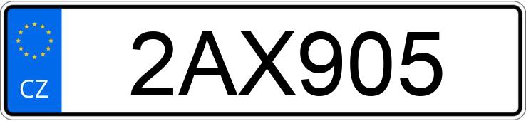 Numer rejestracyjny 2AX905 posiada BMW 