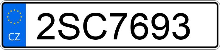 Numer rejestracyjny 2SC7693 posiada  