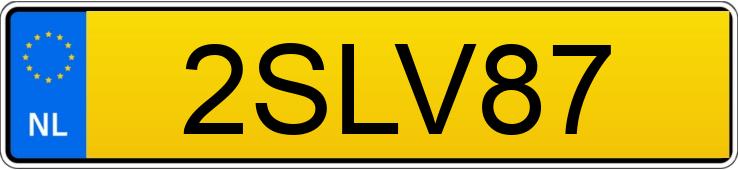 Numer rejestracyjny 2SLV87 posiada VOLVO V40