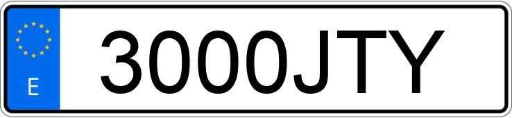 Numer rejestracyjny 3000JTY posiada PEUGEOT 508