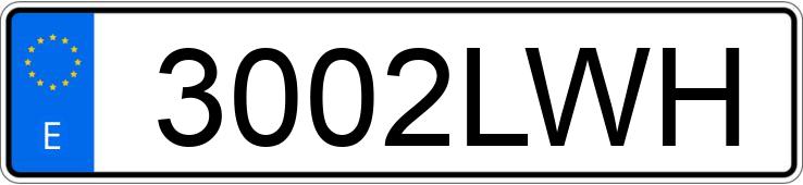 Numer rejestracyjny 3002LWH posiada SEAT IBIZA