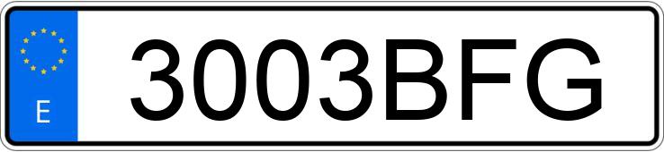 Numer rejestracyjny 3003BFG posiada CITROEN BERLINGO