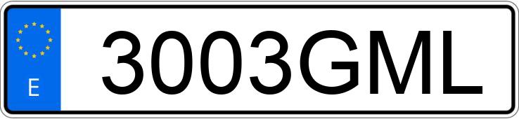 Numer rejestracyjny 3003GML posiada FIAT LINEA