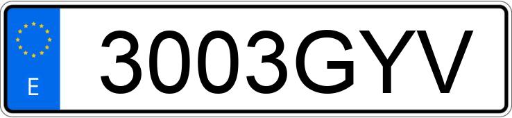 Numer rejestracyjny 3003GYV posiada SEAT LEON Numer rejestracyjny 3003GYV posiada SEAT LEON