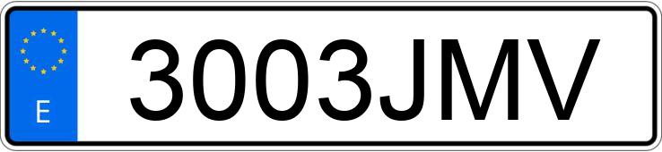 O número de registro 3003JMV tem MAZDA CX-3
