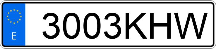Numer rejestracyjny 3003KHW posiada VOLVO XC60