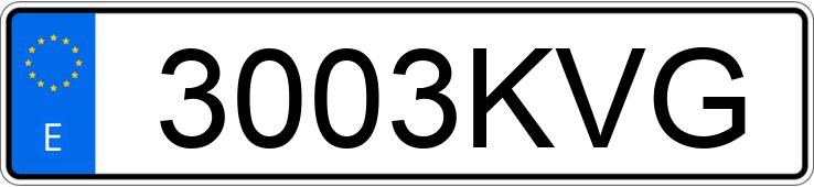 Numer rejestracyjny 3003KVG posiada MERCEDES V (638-639-447)